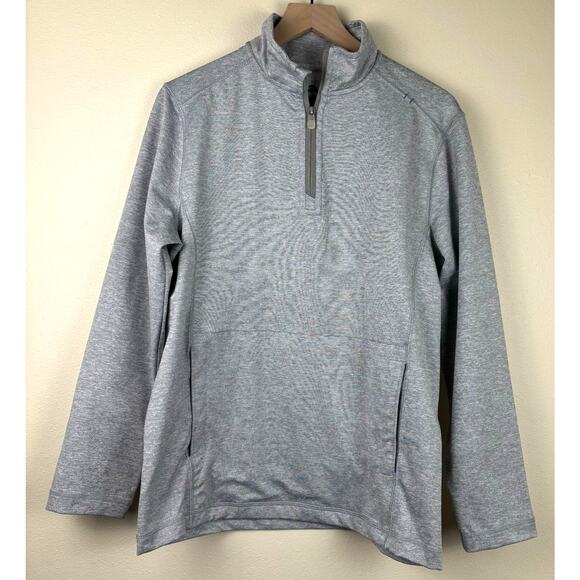 Tommy Bahama Men's Quarter Zip Sweatshirt Size Small in Heather Grey - Picture 1 of 8
